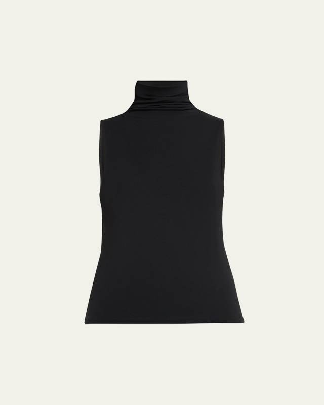 Sleeveless Turtleneck Top
